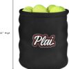 Plai Portable Pickleball Ball Hopper Basket - Great for Tennis Training, Fast Feeder for Pickleball, Table Tennis or Baseball Balls, Fits Around Any Waist - Holds 50+ Balls