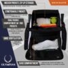OLYMPIAN Dual Pickleball Backpack for Women and Men Hold 6+ Racket Paddles Quick Access Side Pocket X-Large Main Compartment Ventilated Shoe Storage, Water Resistant, Pickleball Balls Holder Geminate
