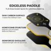 Pickleball Paddles，PACEARTH Lightweight 3K Raw Carbon Fiber Pickleball Paddle - USAPA Approved, 8oz, with Paddle Case & Eraser, Perfect Power & Control