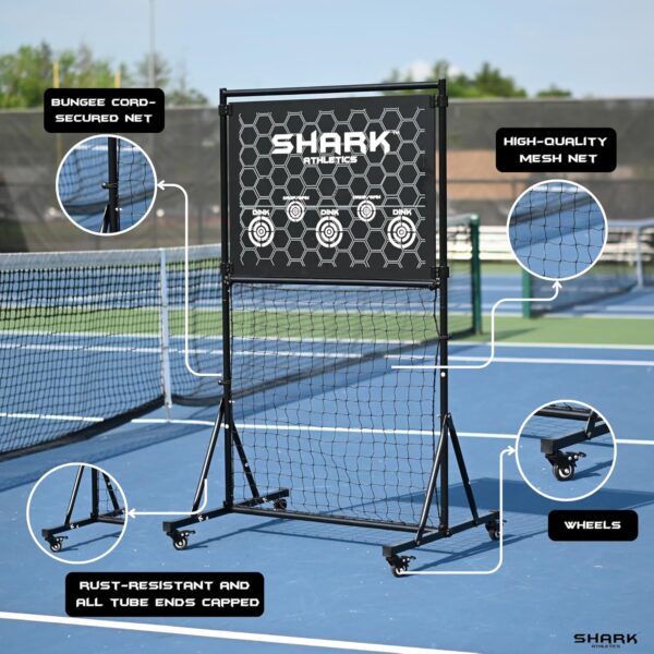 Pickleball Practice Rebounder Backyard & Indoor - Portable Pickleball Rebounder - Premium Pickleball Practice Board - Pickleball Wall for Practice - Pickleball Backboard (Easy Setup)