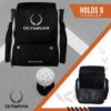 OLYMPIAN Dual Pickleball Backpack for Women and Men Hold 6+ Racket Paddles Quick Access Side Pocket X-Large Main Compartment Ventilated Shoe Storage, Water Resistant, Pickleball Balls Holder Geminate