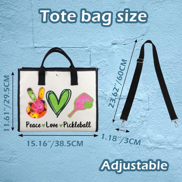 XYANFA Pickleball Cosmetic Bag - Multicolor, Large - Women's Gift - Waterproof, Lightweight, Portable