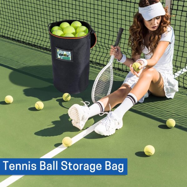 VISEMAN Portable Tennis Ball Basket for Training, Carrying and Storage
