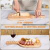 Pickleball Gifts for Women Men - Pickleball Charcuterie Boards with Handle & Box, Large Cheeseboard Wood Kitchen Decorations, 17 Inch