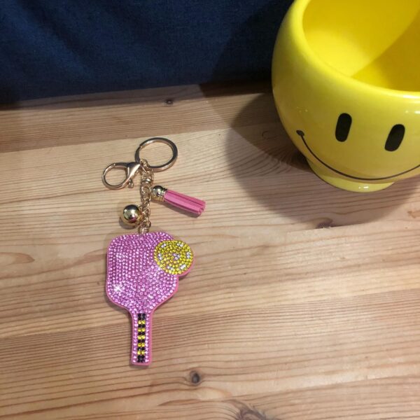 Popfizzy Rhinestone Keychain Accessories for Women, Car Keys Charms, Bling Keychain, Cute Purse Charms for Handbags