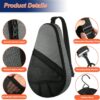 Cosmos Padel Racket Bag Pickleball Paddle Sling Backpack Padel Racquet Storage Bag, Padel (Paddel Tennis) Equipment Carrying Bag with Mesh Pocket for 2 Paddles Ball Water Bottle & Accessory