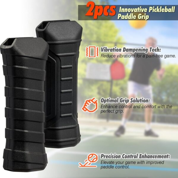 2 Pack Pickleball Paddle Grip - Pickleball Grip Kit Pickleball Accessories, Comfort Grip, Increased Grip Strength Improved Control, Vibration Reduction