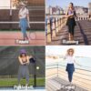 ANIVIVO Skirted Leggings for Women with Pockets, Tennis Yoga Pleated Skirt with Leggings