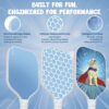 Kids Pickleball Paddle - Playful Dog Design | Lightweight Fiberglass Paddle for Children Under 12 (Only 0.37 lbs) | Small Grip for Easy Handling | Junior Youth Paddle for Boys & Girls