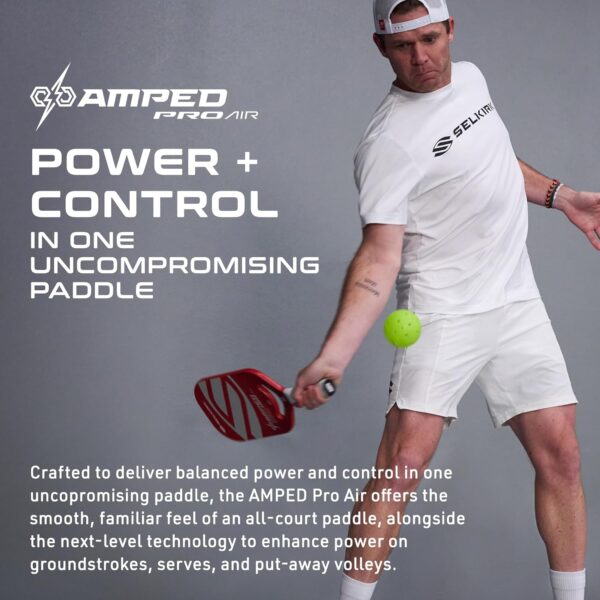 Selkirk Sport Amped Pickleball Paddle | Assembled in The USA | Amped Control or Amped Pro Fiberglass Pickleball Paddle | Unrivaled Precision & Control