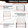 Fraxa Pickleball Rebounder Training Equipment - Pickleball Net for Solo Practice Drives Dinks Volley Accuracy - Portable for Outdoor Driveway Backyard Indoor Garage