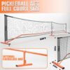 DYNAX Portable Pickleball Net - USAPA Official Size 22FT - Indoor/Outdoor Regulation - Full Court Size - Ideal Driveway Size Metal Frame - Portbale Design - Duffle Bag