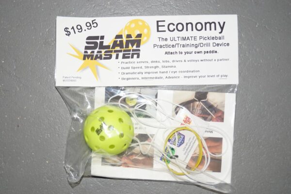 Slam Master Economy Pickleball Practice/Training/Drill Device, Attachable to Paddle