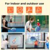 Portable Pickleball with Net - The Racket Game Combining Pickleball, Badminton, and Tennis, Competitive Outdoor & Indoor Game, Ideal for Backyard, Indoor & Outdoor Fun for Adults and Family