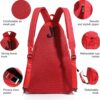 Sports Bag for Pickleball- Large Capacity Sports Bag for 4 Paddles, Adjustable & Multi-Functional - Ideal for Tennis, Squash, Cross-Body Sports Backpack with Fence Hook (Red)