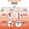 Portable Pickleball Net System for Indoor and Outdoor | 22ft Long Full Regulation Size Full Pickle Ball Net | Includes Floor Markers and Carry Bag | Create Full Portable Pickleball Court