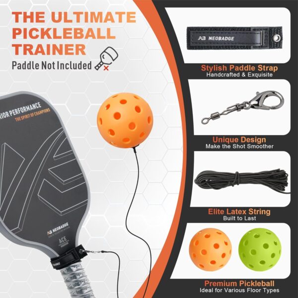 Pickleball Trainer – Rebounder for Solo Training Anywhere | Durable, Portable & Easy-Setup Practice Equipment | Fun for All Ages