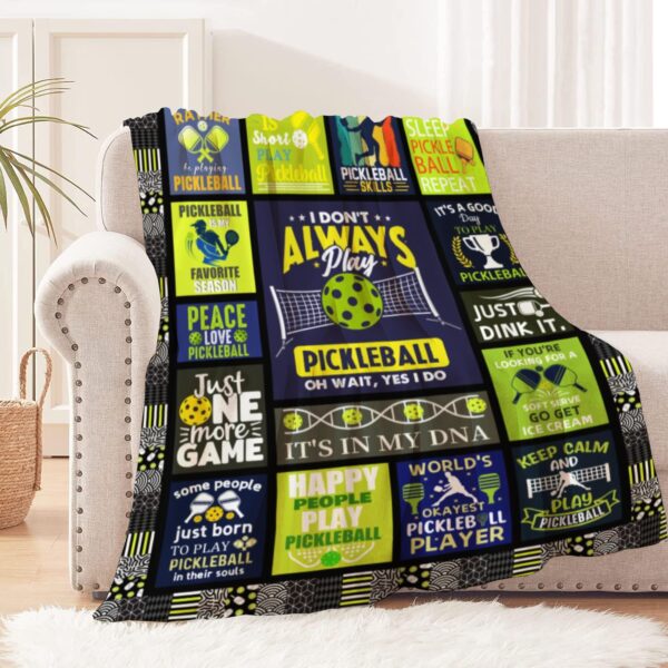 Pickleball Blanket，Pickleball Blanket Gifts，Pickleball Gifts for Women Men，Gifts for Pickleball Lovers，Pickleball Accessories Gifts for Women, Best Pickleballl Team Gifts 50"x40"