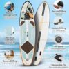 Paddle Board, Inflatable Stand Up SUP Paddle Boards for Adults & Youths of All Skill Levels, Wide & Non-Slip Deck Design Blow Up Paddleboards with Premium Accessories & Storage Bag