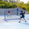 6FT Mini Pickleball Practice Net, Rebounder for Dink Volley Solo Training, Small Pickleball Net for Competitive Game, Freely Convertible Setup for Outdoor Driveway Backyard and Indoor Garage