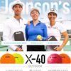 Franklin Pickleball 2 Player Carbon Fiber Paddle and X-40 Pickleball Set - (2) Carbon Fiber Paddles - (4) X-40 Balls - USA Pickleball Approved