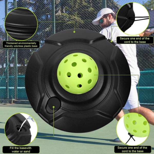 FK Match Buddy Pickleball Trainer with String Sportastic Pickleball Practice Rebounder Accessories Training Aids and Equipment Indoor Hitting Trainer Machine Outdoor