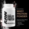 RAW Whey Isolate Protein Powder, Cookies N Cream - 100% Grass-Fed Sports Nutrition Protein Powder for Muscle Growth & Recovery - Low-Fat, Low Carb, Naturally Flavored & Sweetened - 25 Servings