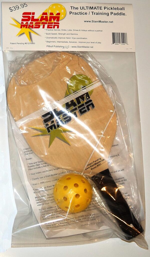 Slam Master Pickleball Practice/Training Paddle (WOOD)