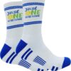 Pickleball Socks for Men Women, Performance Athletic Mid Calf Sock, Gifts for Pickleball Lovers One Size 7-13
