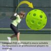 P40 Outdoor Pickleballs Non-Friable & Non-Deformable 2024 USAPA Durability Indoor Pickleballs, Leisure Sports Beginners Club Neon Green 3/12/36 Pack