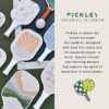 Pickleball Single Paddles - Fiberglass Surface, Honeycomb Core - Cool & Unique Designs - Sweatproof Foam Comfort Grip - Neoprene Cover - Gifts for Pickleball Lovers