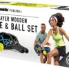 Franklin Sports Pickleball Paddle and Ball Set - (2) Wooden Rackets + (2) Balls - 2 Players Paddle Set - USA Pickleball (USAPA) Approved