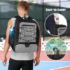 Pickleball Bag for 4 Paddles with Shoe Compartment, Pickleball Backpack with Fence Hook for Pickleball Accessories