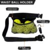Ball Holder for Pickleball Tennis Golf - Adjustable waist with Towel Hook Peg Accessories Space