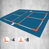 Court Marker Portable Sports Training Set Create Mini Courts with Boundary Markers Ideal for Tennis, Pickleball