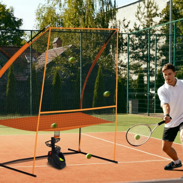 MR 7'x6' Freestanding Multi-Sport Training Return Net - Compatible with Tennis, Pickleball, Softball, Baseball & Toss Machine