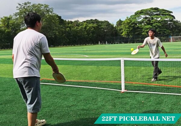 Zdgao Portable Pickleball Net for Driveway, 22 FT Regulation Size & 11 FT Half Court Size Pickle Ball Net with Pickleballs and Carry Bag, 2 in 1 Pickle Ball Net Set for Backyard