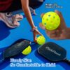 Outdoor Pickleball Balls, 4 Pack| 12 Pack 40 Holes Premium Pickle Balls 2024 Quiet Pickleballs for All Levels Sport Durable and High Visibility Ball Usapa Standard