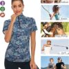 LURANEE Women's Short Sleeve Moisture Wicking Athletic Shirts Quarter Zip Pullover