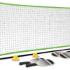 Pro Focus Pickleball Net Set – Includes 4 Player Wooden Pickleball Paddles and 3 Pickleballs; Outdoor and Indoor Fun for Adults and Families, All Skill Levels