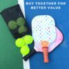 Pickleball Paddles, USAPA Approved Carbon Fiber Pickleball Paddle, Polypropylene Honeycomb Core Pickleball Racket Sets with Wristband & Paddle Cover, Pickleball Gifts for Beginners