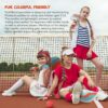 Pickleball Paddles Set of 4 - Family Training Bundle with 2 Kids Size Paddles, Fiberglass Paddles with Dink Board and Carry Bag