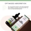 Chlorophyll Liquid Drops - Peppermint Flavored, Vegan Safe (Rich, Full Texture and Taste, Not Watered Down) for Skin Health, and Immune Function (Líquidas de Clorofila) by Double Wood