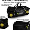 10ft Mini Pickleball Net Set – Half Court Pickleball Net with Ball Holder, Premium Travel Bag & 4 Pickleballs – Easy Setup, Heavy-Duty Frame & Reinforced Fabric Net for Driveway