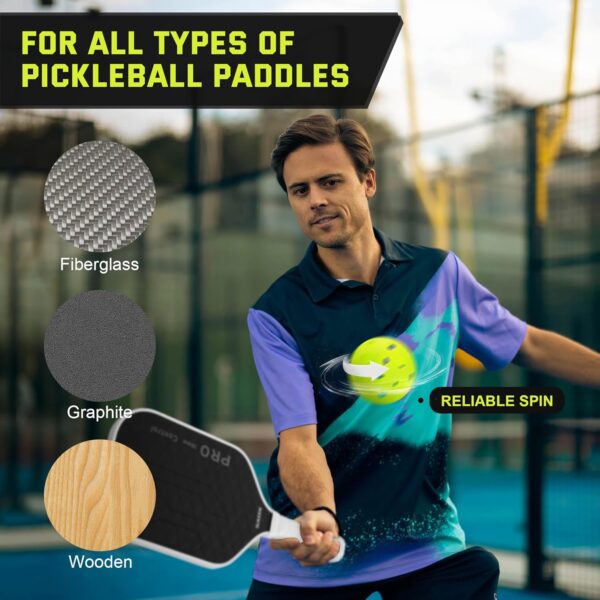 Sukeen Pickleball Balls Outdoor 40 Holes, High Bounce Pickleball Balls with Mesh Bag, High Visibility Pickle Balls for All Pickleball Paddles