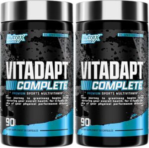 Nutrex Research Vitadapt Sports Multivitamin for Men - 24 Vitamins, KSM-66 Ashwagandha and Minerals for Athletes - Mens Multivitamin (2 Pack)