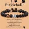 Bracelet Gifts for Pickleball Lovers - Women & Men, Bead Bracelet Accessories Jewelry