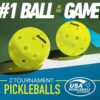 Franklin Sports Pickleball Paddle and Ball Set - (2) Wooden Rackets + (2) Balls - 2 Players Paddle Set - USA Pickleball (USAPA) Approved