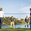 Triumph Sports Multi-Sport Versatile Combo Outdoor Game Net Set Includes Volleyball, Badminton, and Pickleball, Blue (35-7510-2)