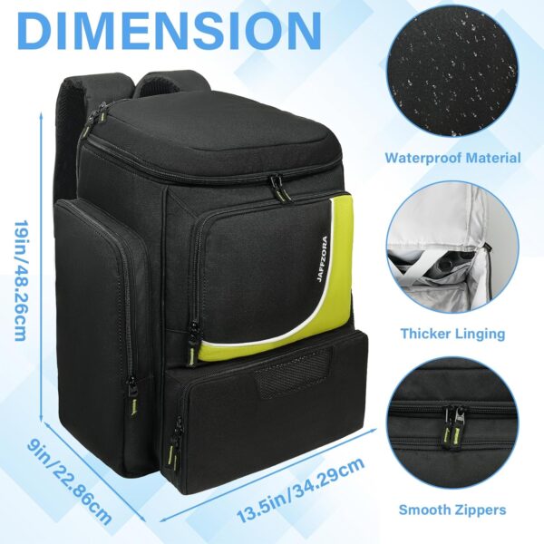 Pickleball Bag for Men and Women, Pickleball Backpack Fits 4 Paddles, Pickleball Equipment Bag with Shoe Compartment